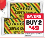 Garbie Super Saver Refuse Bags-2x20's
