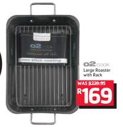 O2Cook Large Roaster With Rack
