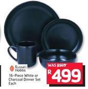 Russell Hobbs 16-Piece White Or Charcoal Dinner Set-Each