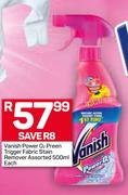 Vanish Powder O2 Preen Trigger Fabric Satin Remover-500ml Each
