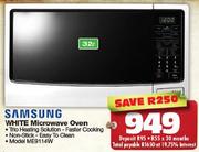 Samsung 32L White Microwave Oven ME9114W