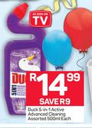 Duck 5 In 1 Active Advanced Cleaning Assorted-500ml Each
