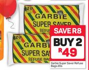 Garbie Super Saver Refuse Bags-2 x 20s