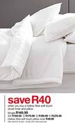 Hollow Fibre Soft  Touch Duvet and Pillow (Queen) 