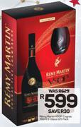 Remy Martin VSOP Cognac-750ml/2-Glass Gift Pack