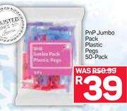 PnP Jumbo Pack Plastic Pegs-50Pack