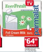 Parmalat Everfresh LongLife Milk Assorted-6 x 1 Litre