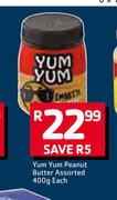 Yum yum Peanut Butter Assorted-400g 