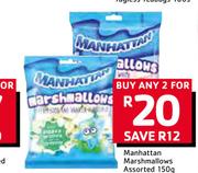 Manhattan Marshmallows Assorted-2 X 150g