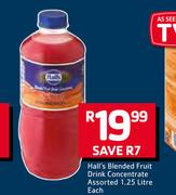 Hell's Blended Fruit Drink Concentrate Assorted-1.25L