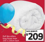 PnP Microfiber Double Duvet Inner-200 x 200cm Each