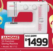 0Janome 52 Function Sewing Machine RE 1712