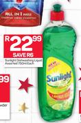 Sunlight Dishwashing Liquid Assorted-750ml Each