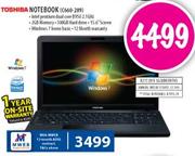 Toshiba Notebook (C660-289)