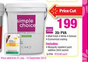  Simple Choice 20Ltr PVA-Each