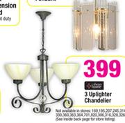 Always Home 3 Uplighter Chandelier-Each