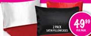 Satin Pillow cases-2 Pack