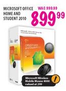 Microsoft Office Home and Student 2010