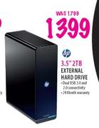 HP 3.5" 2TB External Hard Drive