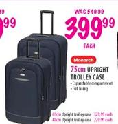 Monarch 75cm Upright Trolley Case-each