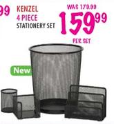 Kenzel 4 Piece Stationery Set-per set