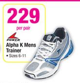 Power Alpha K Mens Trainer-Per pair