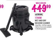 Logik 1700W Wet and Dry Vacuum Cleaner