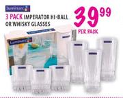 Luminarc 3 Pack Imperator Hi-Ball or Whisky Glasses-per pack