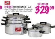 Hort 10 Piece Aluminium Pot Set