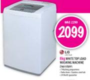 LG White Top Load Washing Machine-8kg