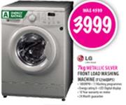LG Metallic Silver Front Load Washing Machine-7kg