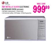 LG Metallic Silver Electronic Microwave Oven-30l