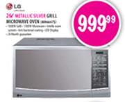 LG Metallic Silver Grill Microwave Oven-26l