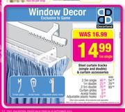 Decorland Steel 2.5m Double Curtain Tracks