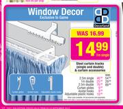 Decorland Steel 1m Double Curtain Tracks