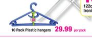 10 Pack Plastic Hangers-Per Pack
