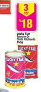 Lucky Star Tomato Or Chilli Pilchards-3 x 155g