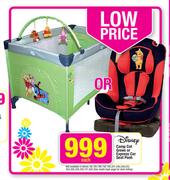 Disney Camp Cot Green or Express Car Seat Pooh-Each