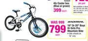Backtrail 16" Or 20" Boys Or Girls Pro Mountain Bike-Each