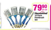 Homestead 10 Piece Paintbrush Set-Per Set