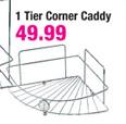 Mainstays 1 Tier Corner Caddy-Each