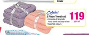 Colibri 3 Piece Towel Set-Per Set