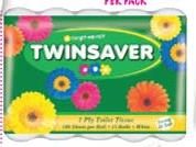 Twinsaver 1 Ply Toilet Tissue-15's Per Pack