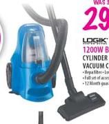 Logik Bagless Cylinder Vacuum Cleaner-1200W