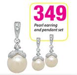 Pearl Earring & Pendant Set