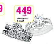 Sterling Silver Twin Sets-Each