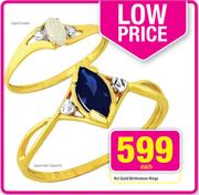 9ct Gold Birthstone Rings-Each