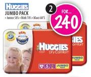 2 Huggies Jumbo Pack-58's/78's/68's