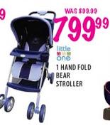 Little One 1 Hand Fold Bear Stroller