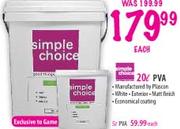 Simple choice PVA-20l